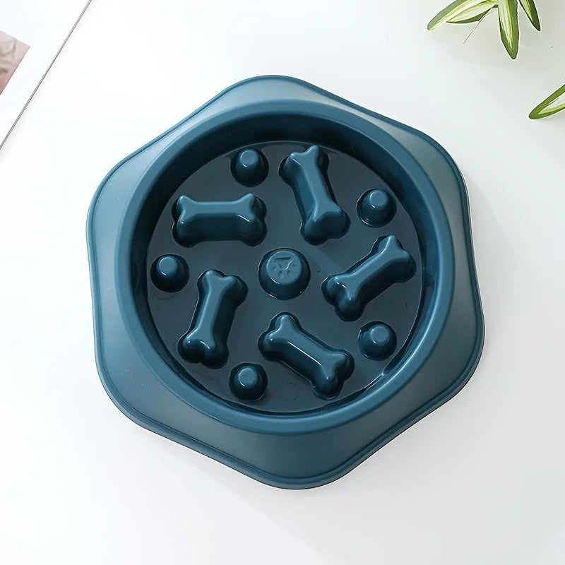 1pc Slow Feeder Non-choking Pet Bowl