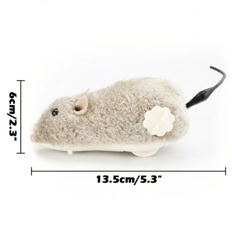 Clockwork Simulation Mice Battery Free Durable Indoor Cats Toys