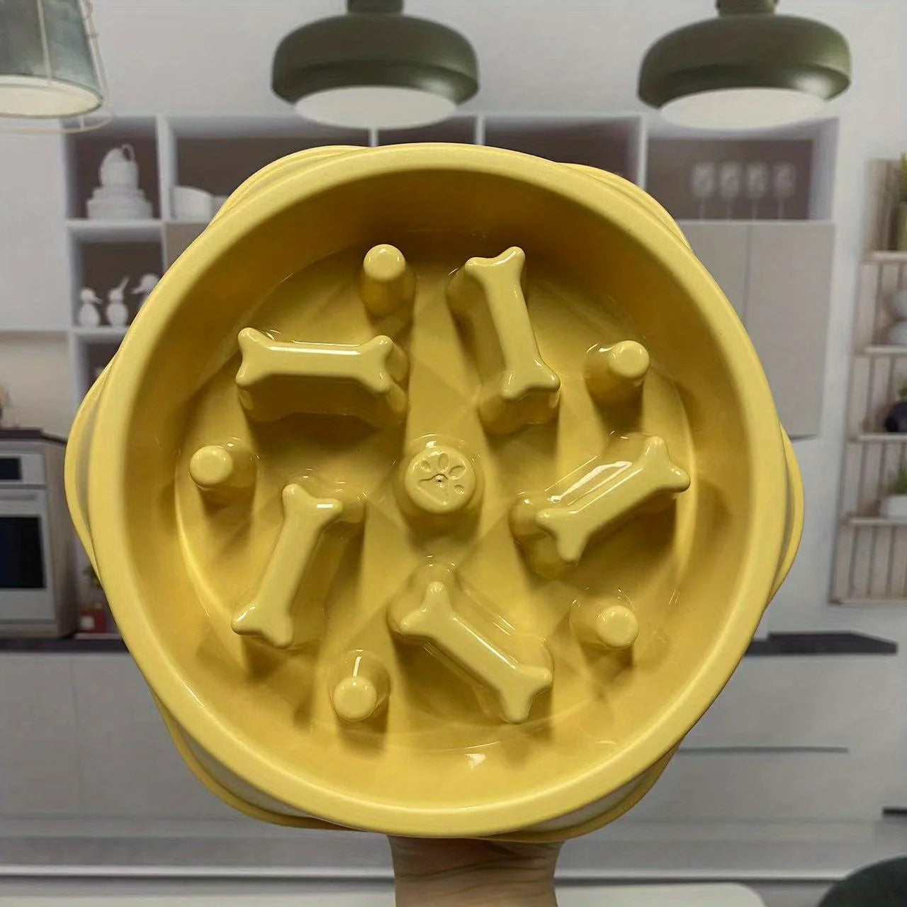 1pc Slow Feeder Non-choking Pet Bowl