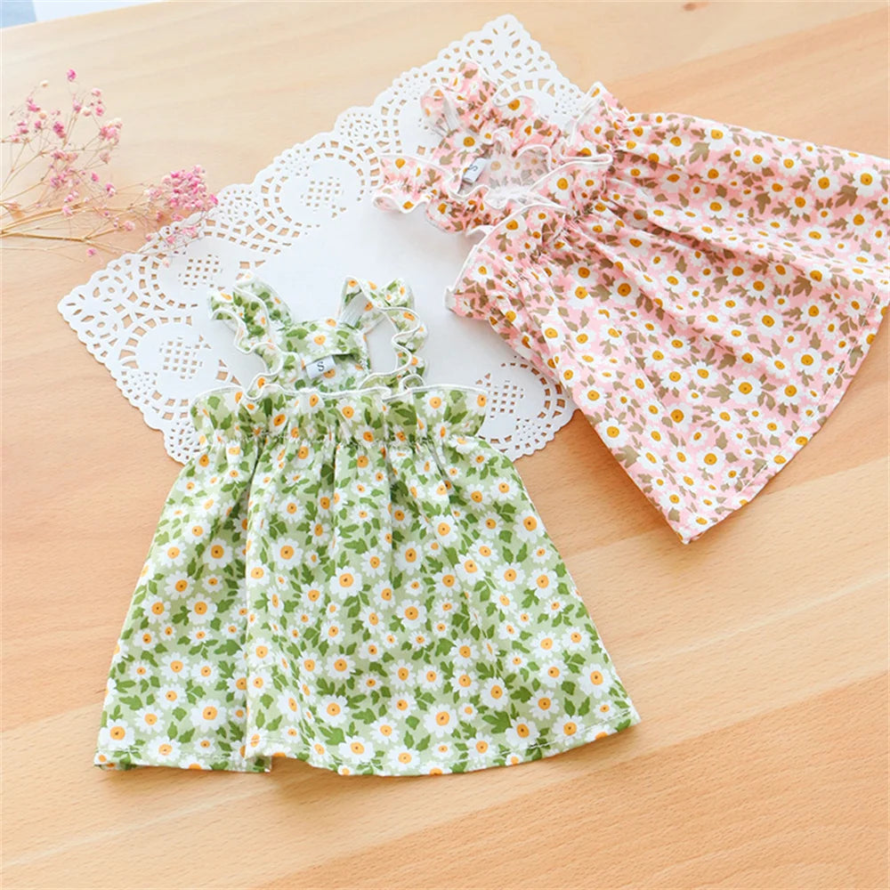 Summer Cotton Sphynx Cat Suspender Skirt Clothes