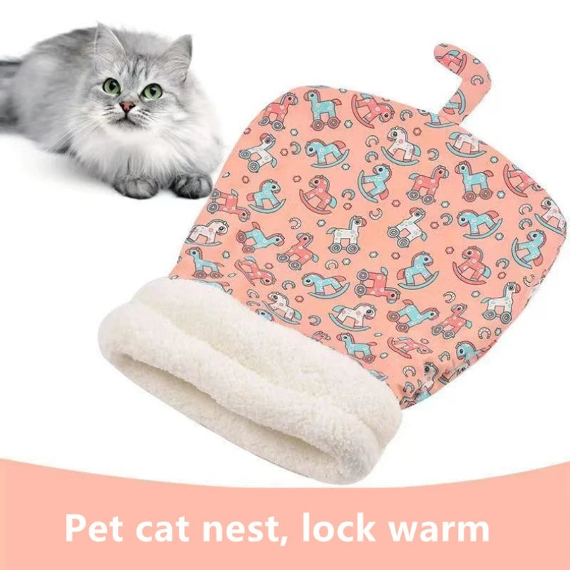 Soft winter Fluffy Feel Thickened Pet Pocket Type Quilt Bed