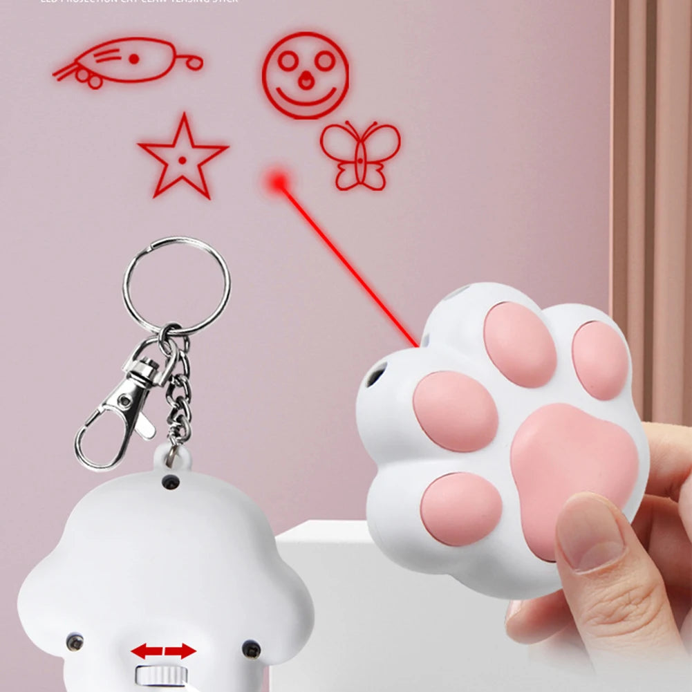 LED Cute Laser Transform Pattern USB Rechargeable Toy