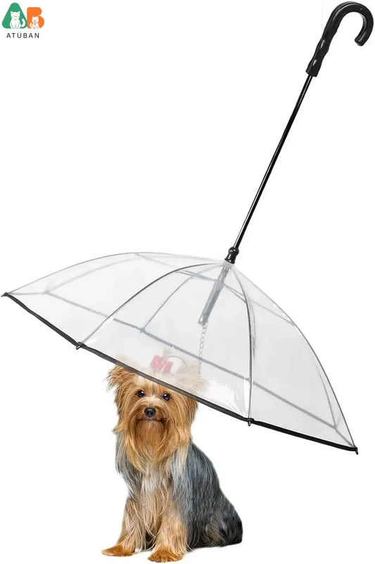 Rainproof Snowproof Adjustable Pet Umbrella Leash