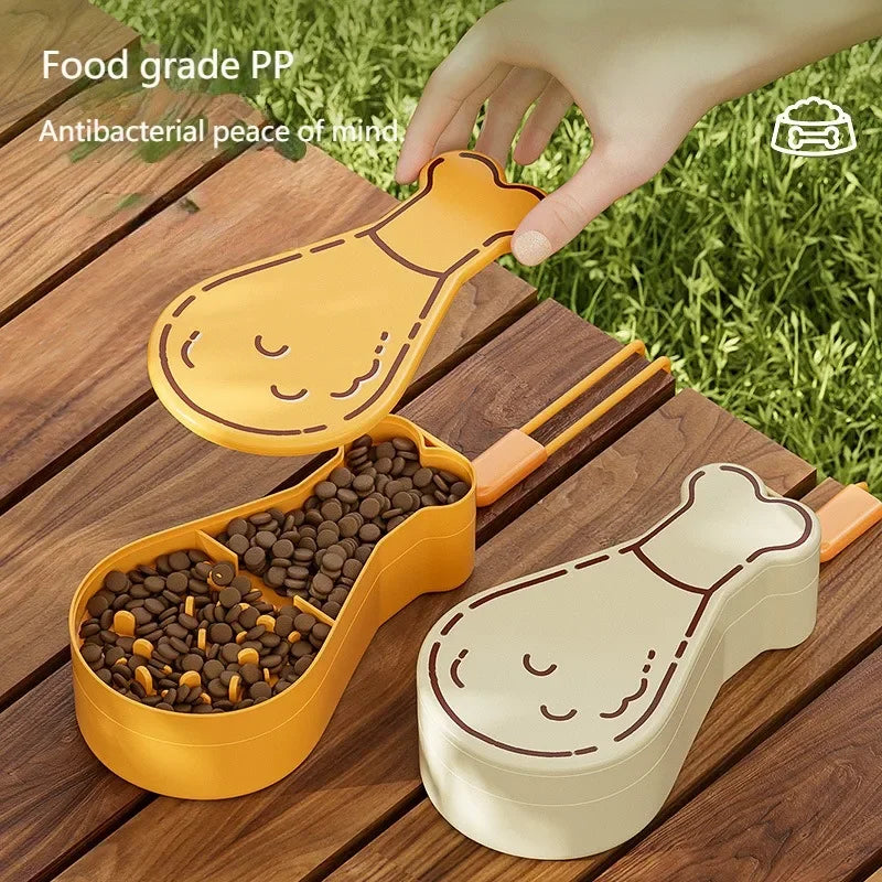 2 in1 Pet Outdoor Portable Bottle feeding and water feeder