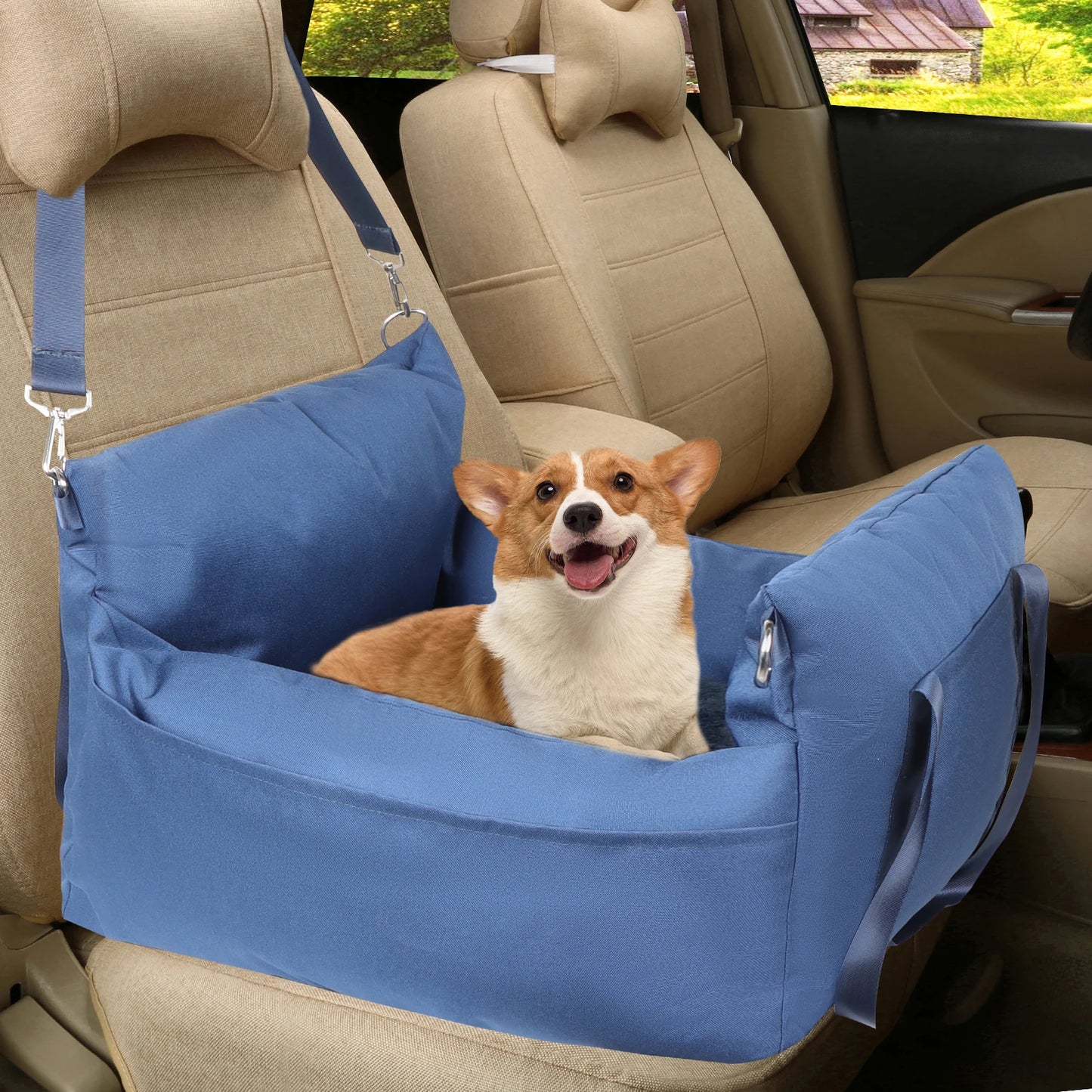 Pet Car Seat Travel Safety Bed Detachable