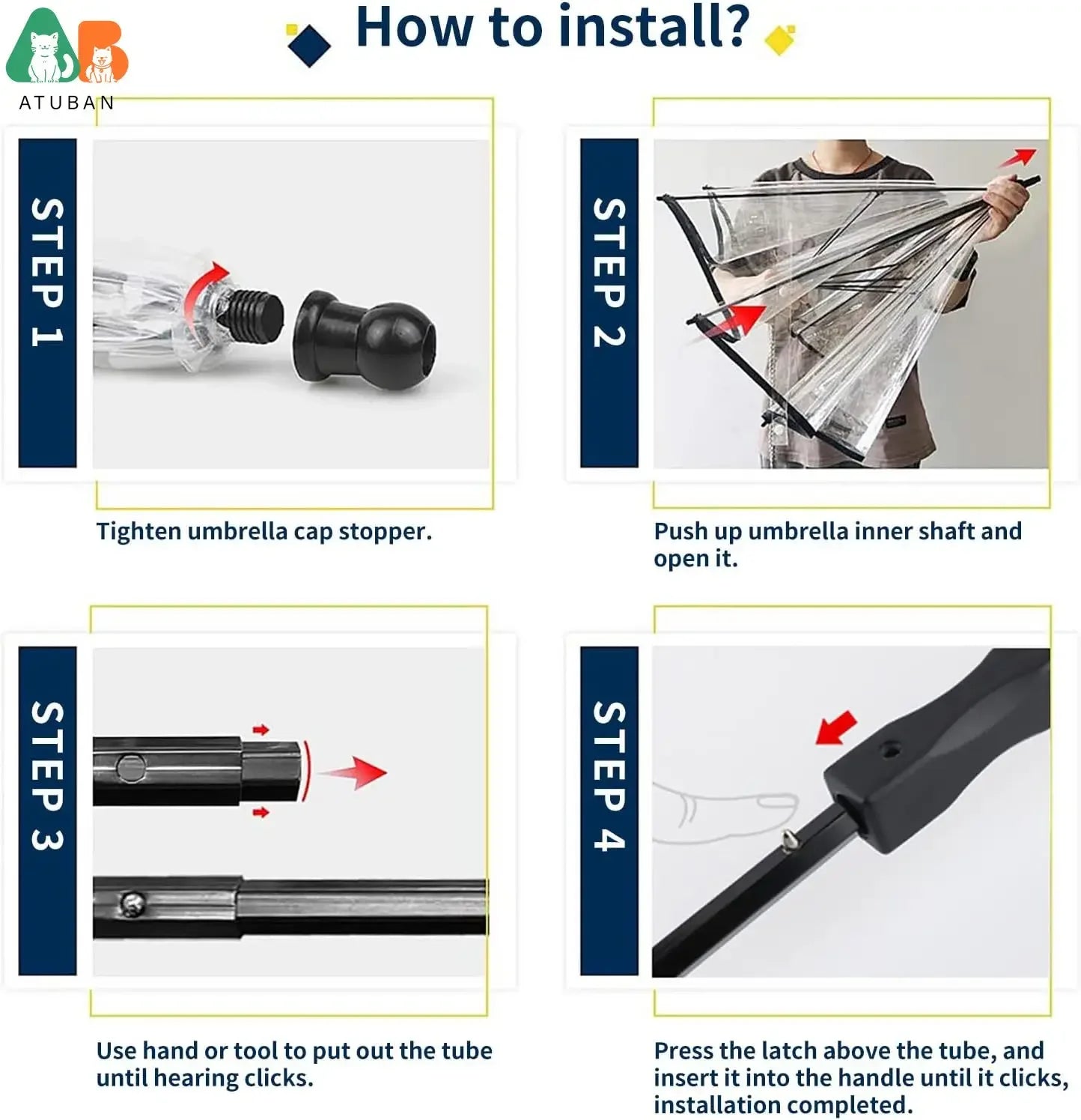 Rainproof Snowproof Adjustable Pet Umbrella Leash