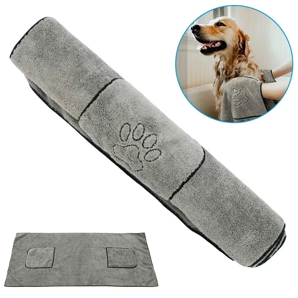 Super Absorbent Big Puppy Pet Dog Towel Bathrobe