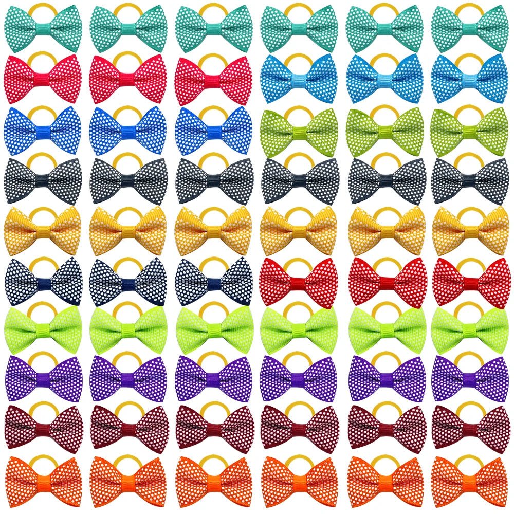 100pcs Handmade Pet Hair Bows