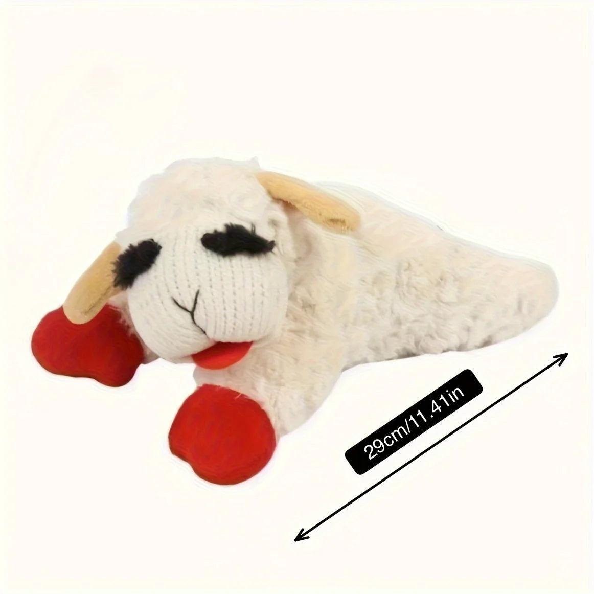 1pc adorable lamb shape plush toy-high pitched squeaker