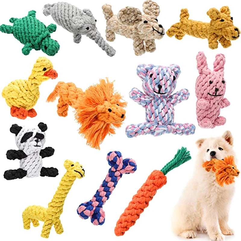 Cartoon Animal Dog Chew Toys