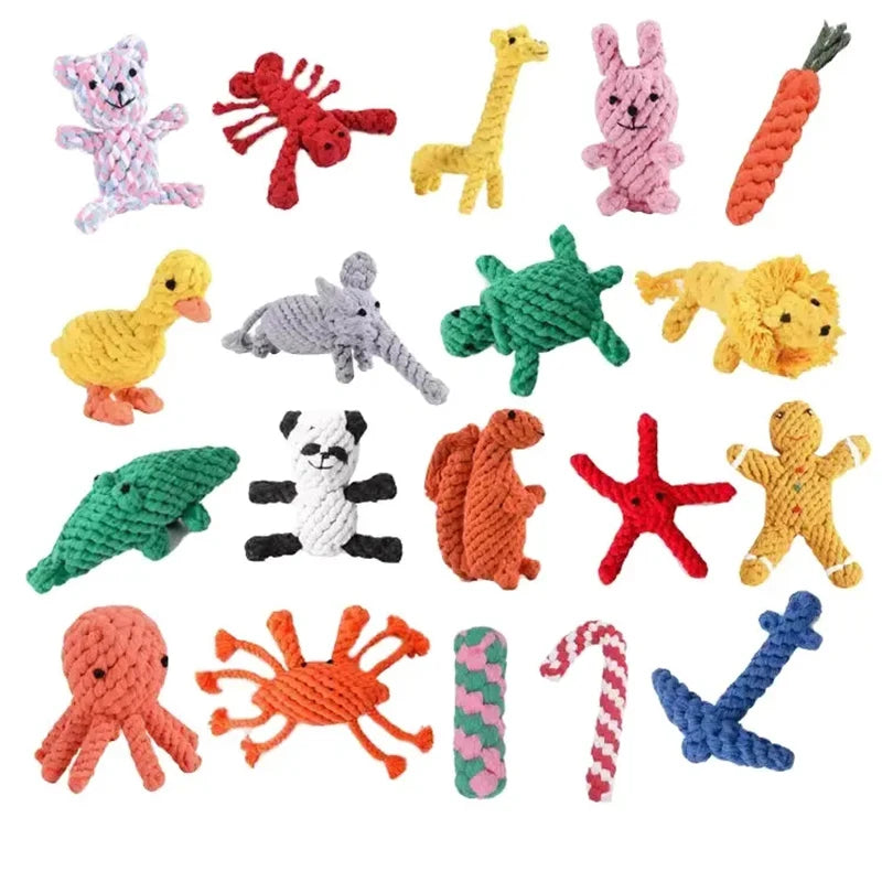 Cartoon Animal Dog Chew Toys