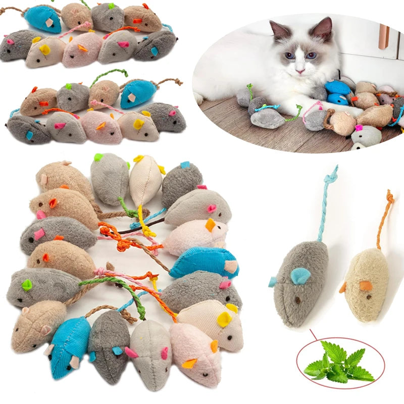 Rattle Cat Mouse Toys