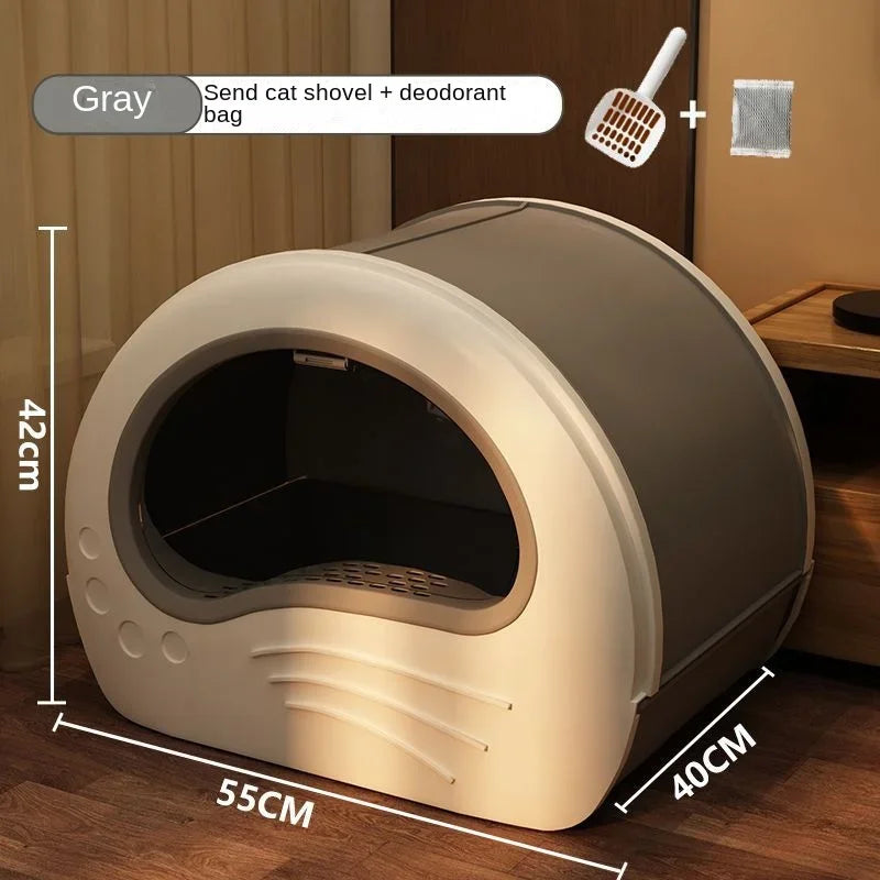 Cat Litter Box Fully Enclosed Drawer Type