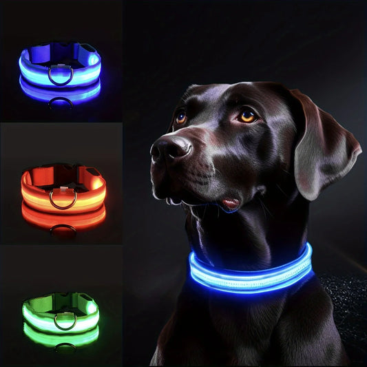 Reflective LED Dog Collar for Night Safety