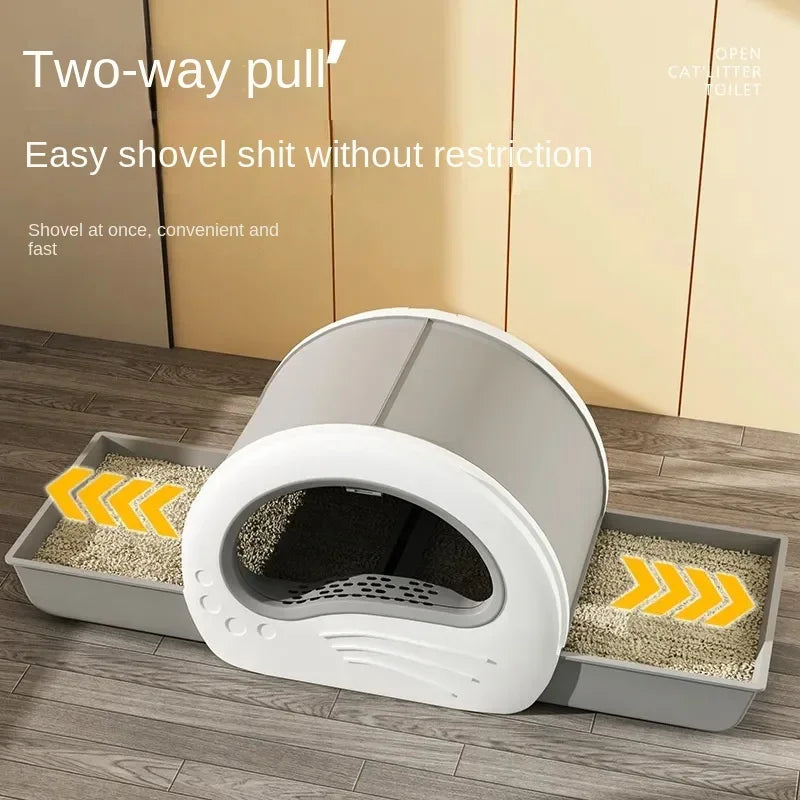 Cat Litter Box Fully Enclosed Drawer Type